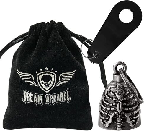 Dream Apparel Motorcycle Bell Keychain for Biker Rider Men Women with Bell Hanger, Ride Riding Bell Motorcycle Accessories in Saudi Arabia