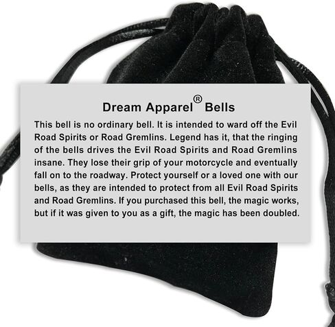 Dream Apparel Motorcycle Bell Keychain for Biker Rider Men Women with Bell Hanger, Ride Riding Bell Motorcycle Accessories in Saudi Arabia