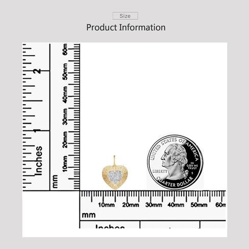 Santuzza 10K Yellow Solid Gold Miracle Plate Genuine Diamond Dainty Pendant Without Chain for Women in Saudi Arabia