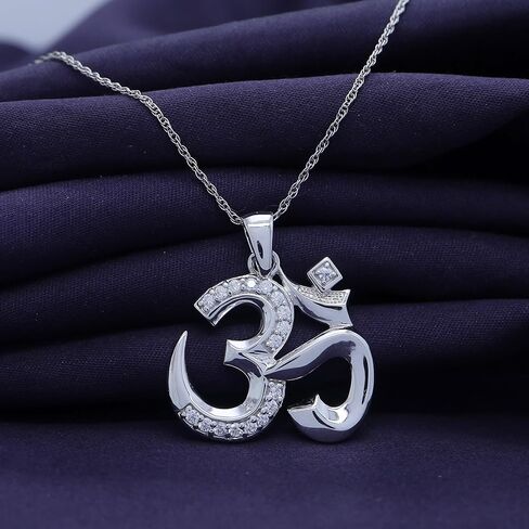 OM, OHM, AUM Symbol Pendant Necklace 14k Gold Over Sterling Silver in Kuwait