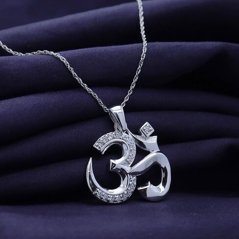 OM, OHM, AUM Symbol Pendant Necklace 14k Gold Over Sterling Silver in Kuwait