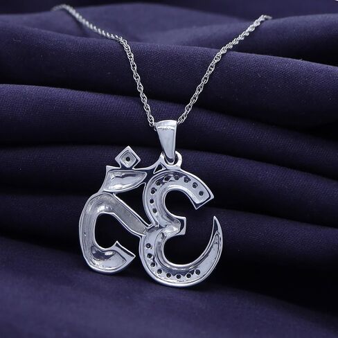 OM, OHM, AUM Symbol Pendant Necklace 14k Gold Over Sterling Silver in Kuwait