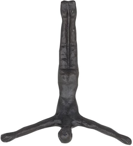 The Novogratz Aluminum Metal People Home Wall Decor Divers Wall Sculpture, Set of 5 Wall Art 9"W, 10"H, Gray in Saudi Arabia