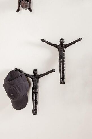 The Novogratz Aluminum Metal People Home Wall Decor Divers Wall Sculpture, Set of 5 Wall Art 9"W, 10"H, Gray in Saudi Arabia