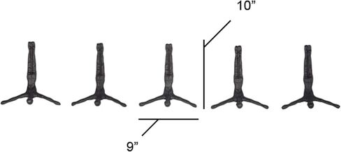 The Novogratz Aluminum Metal People Home Wall Decor Divers Wall Sculpture, Set of 5 Wall Art 9"W, 10"H, Gray in Saudi Arabia