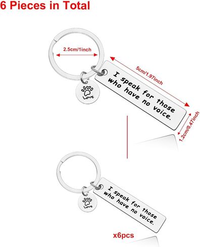 Baipilu 6Pcs Vet Tech Gift Veterinarian Gift Thank You Keychain Gift for Women Men Veterinarian Graduation Gift Appreciation in Saudi Arabia