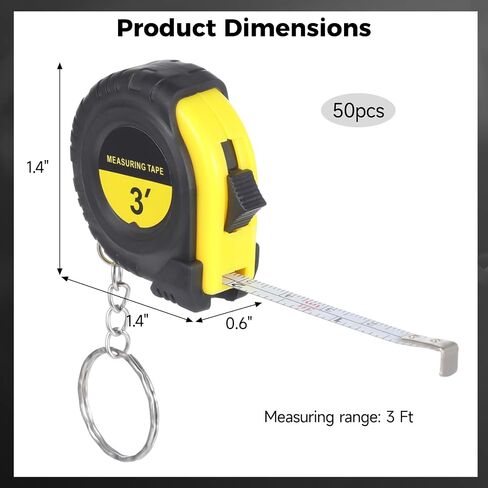80 PCS Small Tape Measure Keychains, 3 Ft Measuring Range Mini Retractable Measuring Tape Key Chains, Pocket Portable Measurement Tape Bulk in 4 Colors for Favors Birthday Gift Daily in Saudi Arabia