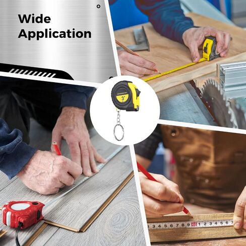 80 PCS Small Tape Measure Keychains, 3 Ft Measuring Range Mini Retractable Measuring Tape Key Chains, Pocket Portable Measurement Tape Bulk in 4 Colors for Favors Birthday Gift Daily in Saudi Arabia