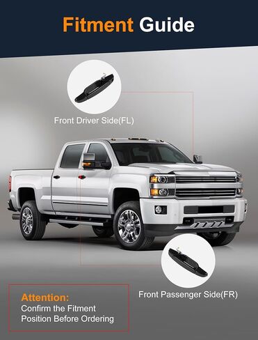 مقبض باب Avsty لسيارة Chevy Silverado Suburban Tahoe Avalanche GMC Sierra 1500 2500 3500 Yukon Cadillac Escalade 2008 2009 2010 2011 2012 2013 2014 شيفروليه لاتش للسائق الأمامي والركاب حزمة من 2 in Kuwait