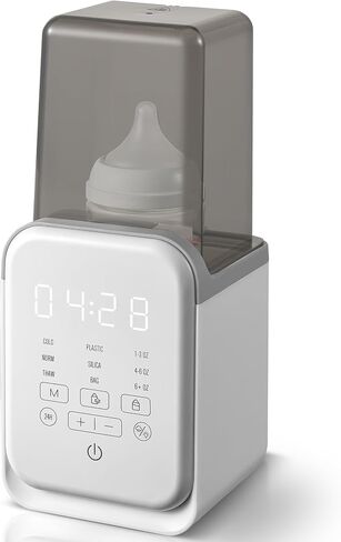 Bottle Warmer, AMZBABYCHEF Fast Baby Bottle Warmer for Breastmilk & Formula, Double Bottle Warmer for All Bottles with Smart Temperature Control, Keep 24H, Heat Baby Food in Saudi Arabia