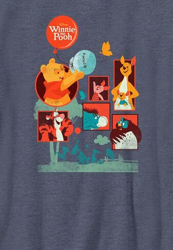 Disney Winnie Pooh and Friends Boy's Heather Crew Tee in Saudi Arabia