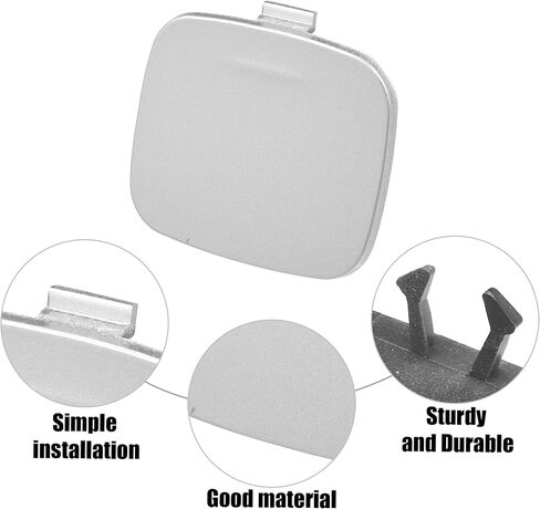 ACROPIX Silver Tone Rear Bumper Tow Hook Eye Cap Cover Replacement Fit for Volvo S60 2011-2018 No.39802591 - Pack of 1 in Saudi Arabia