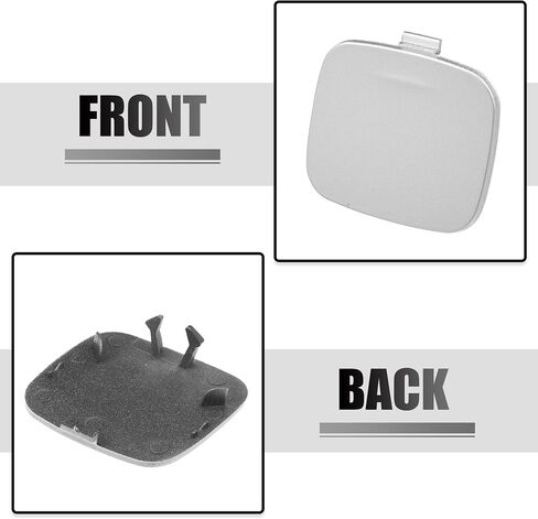 ACROPIX Silver Tone Rear Bumper Tow Hook Eye Cap Cover Replacement Fit for Volvo S60 2011-2018 No.39802591 - Pack of 1 in Saudi Arabia