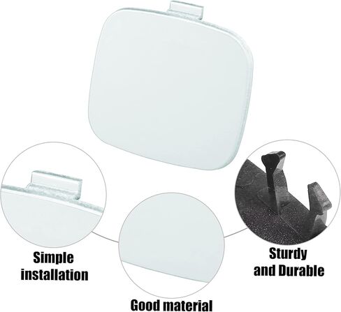 ACROPIX Silver Tone Rear Bumper Tow Hook Eye Cap Cover Replacement Fit for Volvo S60 2011-2018 No.39802591 - Pack of 1 in Saudi Arabia