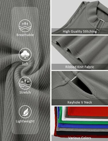 AKEWEI Ribbed Tank Tops Fashion Casual High Neck Y2K Sleeveless Slim Fitted Summer Top in Saudi Arabia