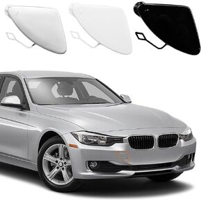 TOPUS Front Bumper Tow Hook Cover for BMW F30 F31 3 Series 320i 328i 335i 2012 2013 2014 2015 Trailer Cover Towing Eye Cap 51117293116 White