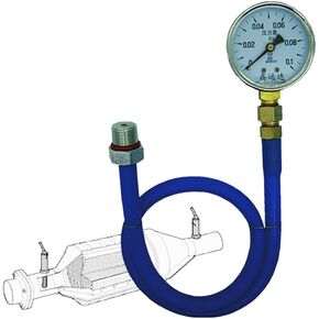 Zcargel Exhaust Back Pressure Tester, Exhaust Tester Three Way Catalytic Converter Test Kit Pressure Tester Tool for All Cars