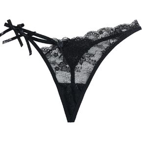 Murimia Womens Underwear Sexy Lace Thongs G-string Thongs Low Rise No Show Breathable Panties 1-5 Pack