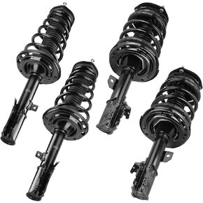 Complete Front and Rear Coil Spring Strut Shock Absorber Fit for Toyota Camry 2007-2011, Complete of Coil Spring Strut Kits Replace for 172307,172308, 172310, 172309