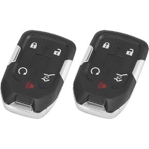 X AUTOHAUX 2pcs 433MHz HYQ1EA Replacement Keyless Entry Remote Car Key Fob for GMC Acadia 2017 2018 2019 2020 13508275 13523305 5 Key Button