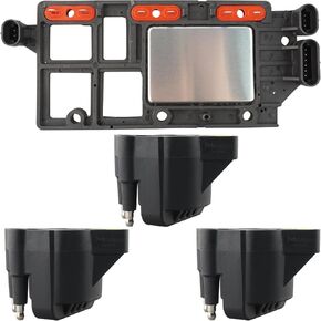 Set of 3 Ignition Coils Pack DR39 19418991 with Ignition Control Module Compatible with Chevrolet Impala Monte Carlo Buick Lacrosse Lucerne Pontiac Grand Prix Oldsmobile