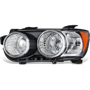 DNA MOTORING Left OE Style Headlight Compatible with 12-16 Chevy Sonic with Chrome Bezel,OEM-HL-0183-L
