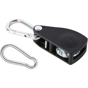 نظام بكرة السقاطة، أداة شد الحبل 1/4 بوصة، أداة شد الحبل شديدة التحمل، شماعة حبل السقاطة للاستخدام في الهواء الطلق، أسود in Kuwait