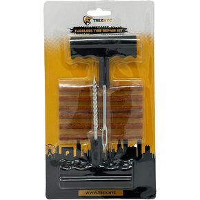 Tubeless Tire Repair Kit, Repair Punctures and Plug Flats, Automotive, Ideal for Tires on Cars, Motorcycle, UTV, and ATV Tire Repair Kit