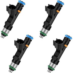 Injectors Kit,SCITOO 4 Holes Fuel Injector fit for 2008-2011 for Ford for Focus 2.0L, 2010-2011 for Ford for Transit Connect 2.0L, Set of 4