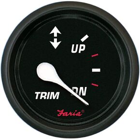 Faria 14607 Pro Trim Gauge Mercury/Mariner/Volvo/Yamaha - Red, 2"