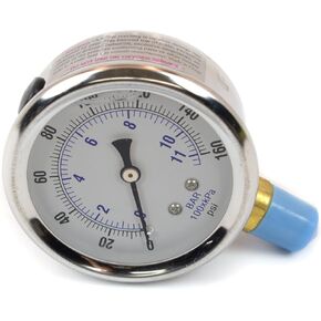 Canton Racing 24-500 Accusump Liquid Filled SS Gauge (0-160 Psi), 1 Pack