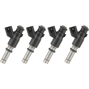 4 Holes SCITOO Fuel Injectors Fit for 2009-2011 for Chevrolet for Aveo 1.6L, 2005 2009-2011 for Chevrolet for Aveo5 1.6L, 2000 for Hyundai for Accent FJ1043,55559377 4Pcs