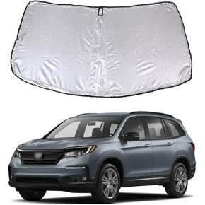 Front Windshield Sunshade for Honda Pilot 2016-2022, Front Window Sun Shade, Foldable Reflective Sun Visor, Screen Shield Cover UV Blocker Protector HeatShield