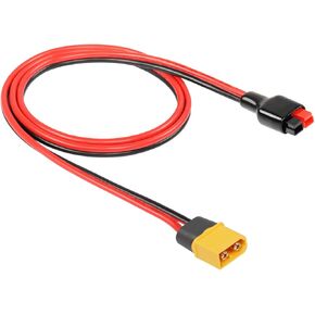 CERRXIAN 3.2FT 12AWG XT60 Male to Solar Panel Connector 30A Power Pole Port Extension Cable for Center Drive Motor, Solar Panel to Portable Generator(XT60-M)