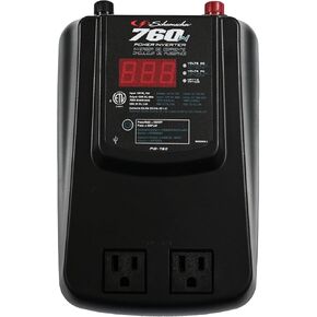 Schumacher PID-760 DC-to-AC Power Inverter – 760 Continuous Watts/1520 Peak Watts of Power – 120V AC and USB Outlets