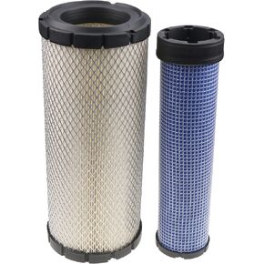 Solarhome Engine Air Filter Kit Inner Outer AP33331 KV16428 for John Deere Skid Steer 240 250 270 CT322 317 Case 40XT 60XT 70XT 75XT 85XT 1840 1845C 435 445 445CT Kubota SVL75 SVL75-2 SVL75C SVL75C-2