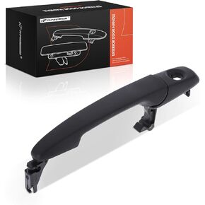 A-Premium Front Driver or Passenger Side Exterior Door Handle with Keyhole Compatible with Ford Edge 2007 2008 2009 2010, Textured Black, Replace# 7T4Z7822404AB