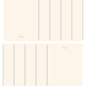 Dalix PVC Vertical Blind Replacement Slat 8 PK (82.5'' X 3.5'', Ivory)
