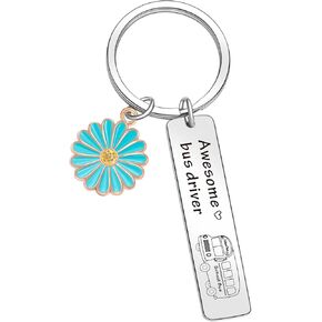 School Bus Driver Keychain Teacher Gift School Bus Driver Appreciation Keychain Coworker Gift