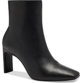 Alfani Womens Terrie Faux leather Block Heel Ankle Boots Black 5.5 Medium (B,M)