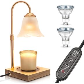 DORESshop Candle Warmer Lamp, Electric Candle Lamp Warmer with 2 Bulbs, Dimmable for Jar Candles, Ideal Gifts for Mom