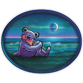 Grateful Dead Waterside Dancing Bear - Window Sticker/Decal (5.5" X 4.5")