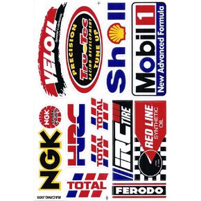 Sponsor Motocross Racing Tuning Motorbike Decal Sticker Sheet C219