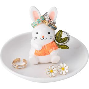 Dog Mom Gifts for Women, Dog Ring Holder Jewelry Dish, Gifts for Dog Lovers Birthday Christmas Mothers Day