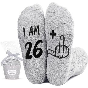 HAPPYPOP 27th Birthday Gifts Ideas for Men - Socks for 27 Year Olds, Best Gifts for 27 Year Old Man