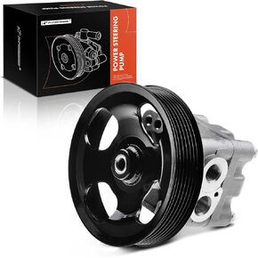 A-Premium Power Steering Pump, with Pulley, Compatible with Infiniti EX35 2008-2011, G35 2007-2008, M35 2008-2010, Q50 2014-2016, Q70 2014-2016, QX50 2015-2016, 2.0L 3.0L 3.5L 3.7L