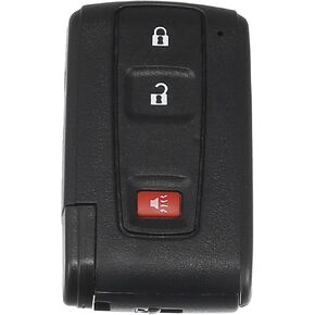 X AUTOHAUX MOZB31EG Car Key Fob Shell 3 Button Remote Control Key Case Shell Keyless Entry Housing Replacement for Toyota Prius 2004-2009