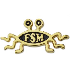 EvolveFISH FSM Flying Spaghetti Monster Lapel Pin