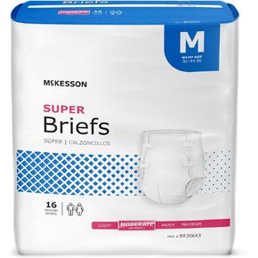 McKesson Ultimate Briefs, Incontinence, Maximum Absorbency, XL, 15 Count, 1 Pack