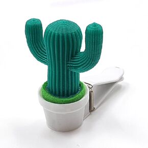 Air Freshener Strong Cactus for Car or Indoor, 3D Printing Plastic (eco PLA), Magnet and Clip - Attach to various Objects (Car, Air-cleaner, Fridge, Microwave, Shelf) – Solution is not included